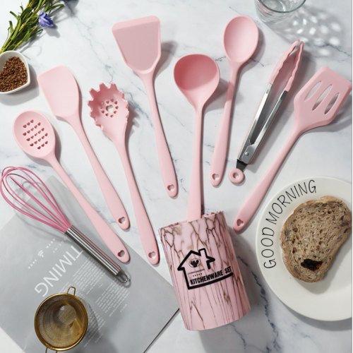 trade point factory direct sales md-c040 silicone spatula soup spoon 10-piece se 