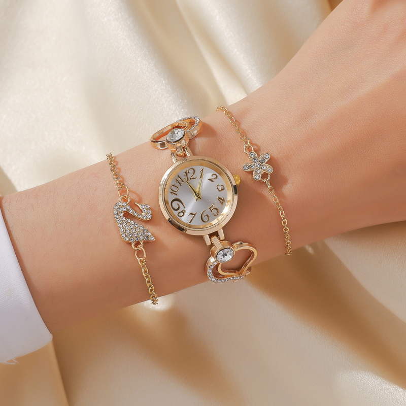 MD-S01301 new niche ins wind Aurora digital face hollow love bracelet watch flow