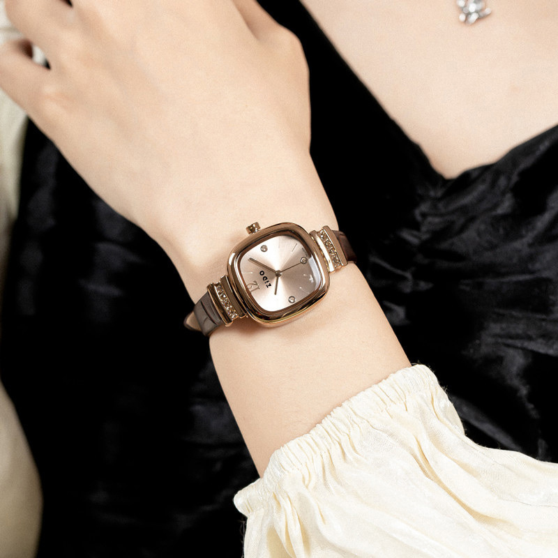 MD-01 brand high appearance level simple Swiss fashion all black gold small sug